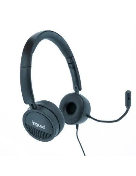 Iggual Dual Tech Auriculares con Micrófono Negros