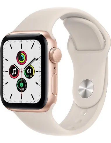 Apple Watch SE 2021 GPS 40mm Blanco Estrella Espacial con Correa Deportiva Blanca
