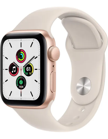 Apple Watch SE 2021 GPS 40mm Blanco Estrella Espacial con Correa Deportiva Blanca
