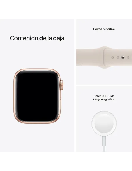 Apple Watch SE 2021 GPS 40mm Blanco Estrella Espacial con Correa Deportiva Blanca