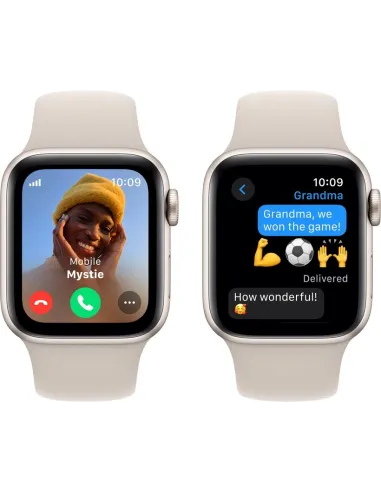 Apple Watch SE 2021 GPS 40mm Blanco Estrella Espacial con Correa Deportiva Blanca