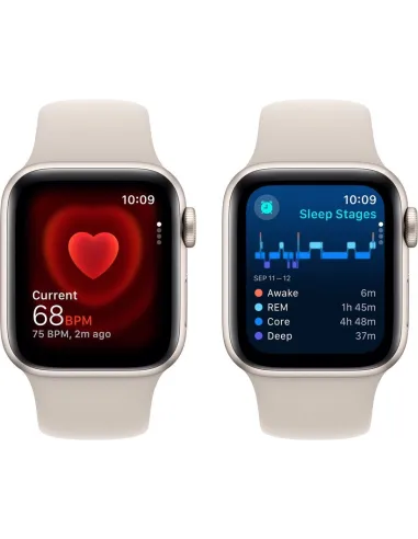 Apple Watch SE 2021 GPS 40mm Blanco Estrella Espacial con Correa Deportiva Blanca