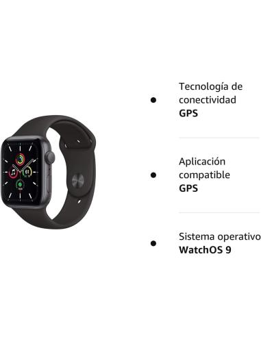 Apple Watch SE GPS 2ª Generación 44mm Aluminio Midnight + Correa Sport Loop Midnight
