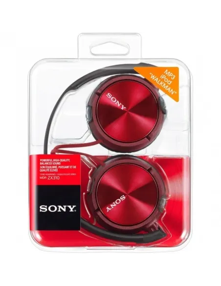 Sony MDR-ZX310 Auriculares Plegables Rojos
