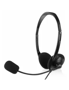 Ewent EW3563 Auriculares con Micrófono Negros-MAUAMI0176