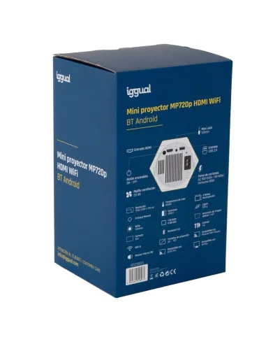 Iggual MP720p Mini Proyector ANSI LED HD 120 Lúmenes