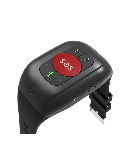 Leotec LESB01R Pulsera de Actividad Negra/Roja