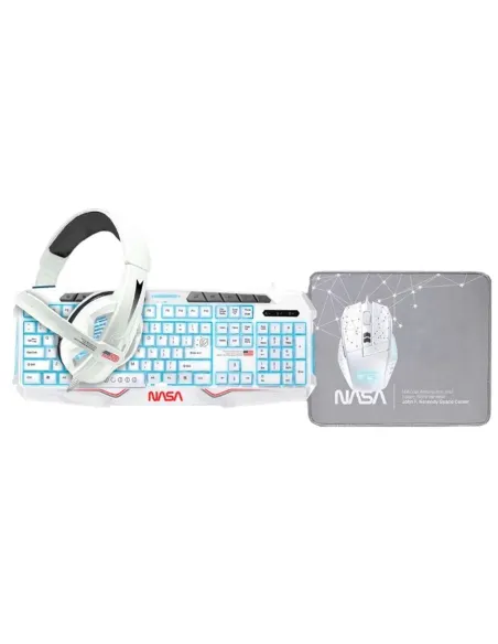 Nasa Kit Gaming Andromeda 4 En 1 / Teclado + Ratón + Alfombrilla