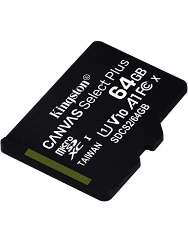 Kingston Canvas Select Plus MicroSDXC 64GB UHS-I U1 V10 Clase 10
