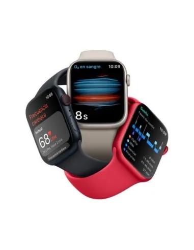 Apple Watch Series 8 GPS + Cellular 45mm Caja de Acero Inoxidable Grafito con Correa Deportiva Media