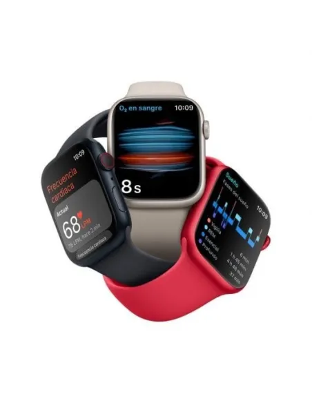 Apple Watch Series 8 GPS + Cellular 45mm Caja de Acero Inoxidable Grafito con Correa Deportiva Media