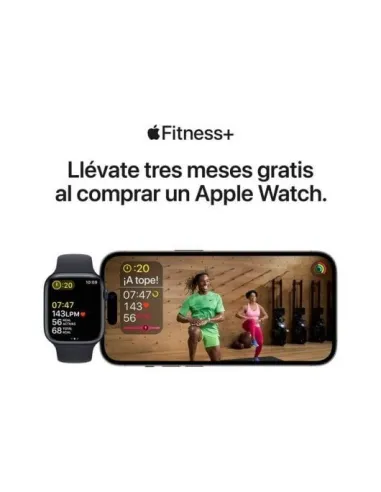 Apple Watch Series 8 GPS + Cellular 45mm Caja de Acero Inoxidable Grafito con Correa Deportiva Media