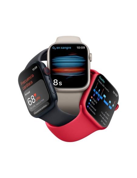 Apple Watch Series 8 GPS + Cellular 41mm Caja de Acero Inoxidable Grafito con Correa Deportiva Media