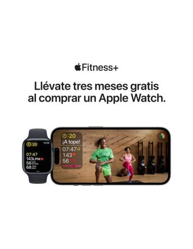 Apple Watch Series 8 GPS + Cellular 41mm Caja de Acero Inoxidable Grafito con Correa Deportiva Media