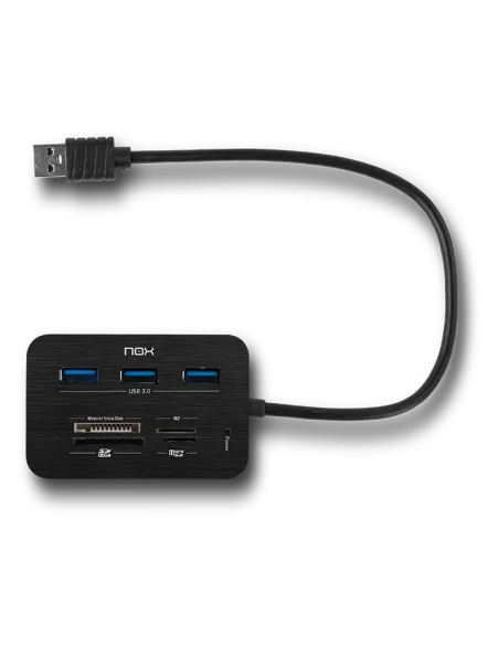 NOX Lite Reader One Lector de Tarjetas y HUB USB 3.0