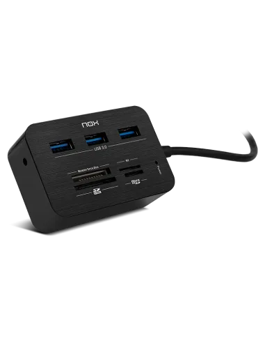 NOX Lite Reader One Lector de Tarjetas y HUB USB 3.0