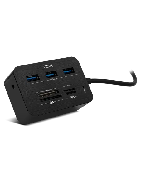 NOX Lite Reader One Lector de Tarjetas y HUB USB 3.0