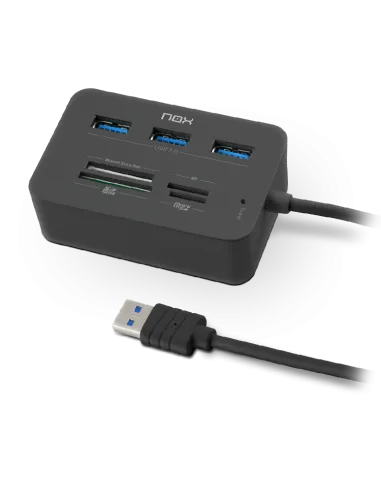 NOX Lite Reader One Lector de Tarjetas y HUB USB 3.0