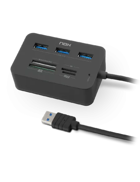 NOX Lite Reader One Lector de Tarjetas y HUB USB 3.0
