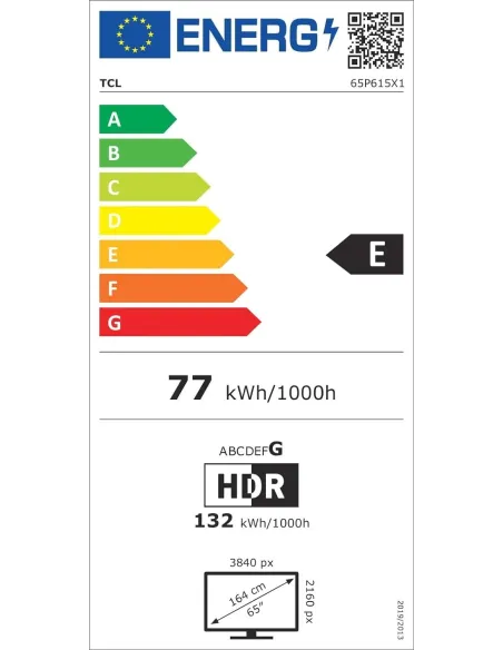 TCL 65P615 65" LED UltraHD 4K