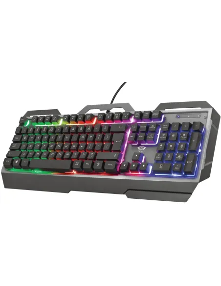 Trust GXT 856 Torac Teclado de Membrana Gaming RGB Negro
