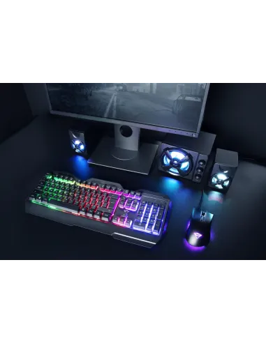 Trust GXT 856 Torac Teclado de Membrana Gaming RGB Negro