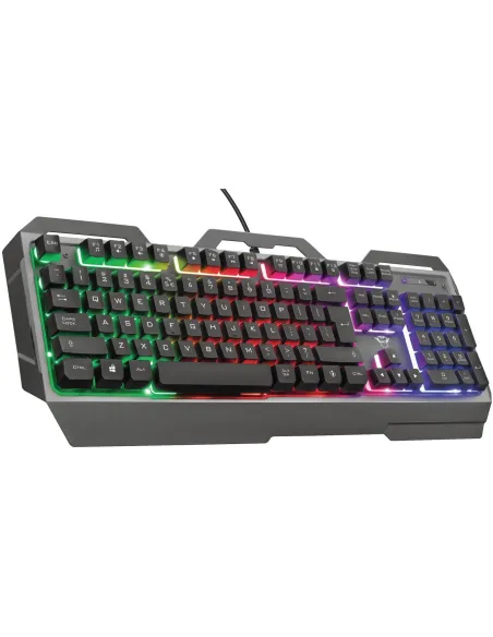 Trust GXT 856 Torac Teclado de Membrana Gaming RGB Negro
