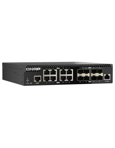 QNAP QSW-M3216R-8S8T Switch de 8 Puertos 10 GbE + 8 Puertos SFP+