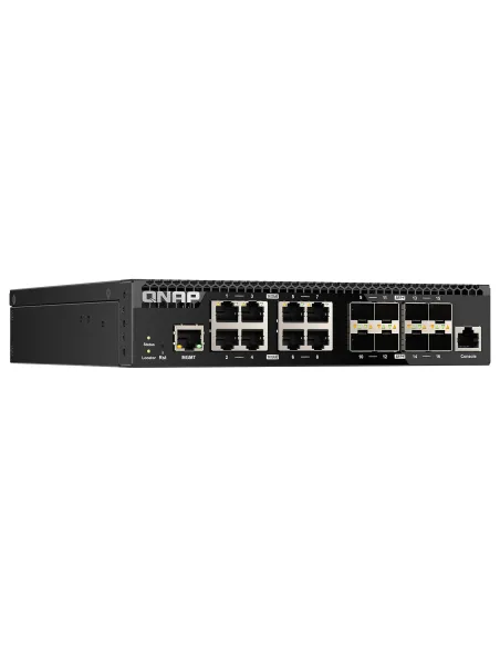 QNAP QSW-M3216R-8S8T Switch de 8 Puertos 10 GbE + 8 Puertos SFP+