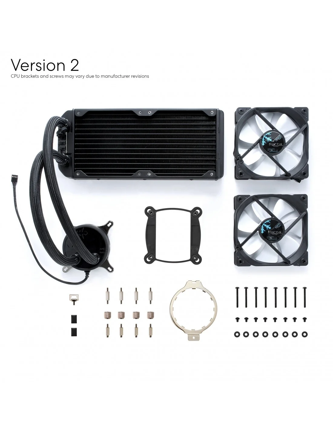 Fractal Celsius S24 Kit de Refrigeración Líquida 240mm Negra/Blanco