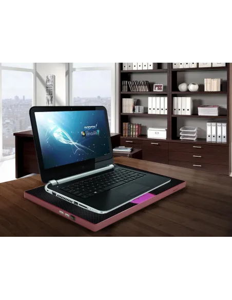 Approx Base de Refrigeración para Portátil hasta 15.4" Rojo