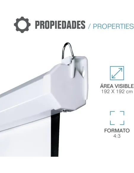 Iggual PSIES200 Pantalla de Proyeccion Eléctrica 111"