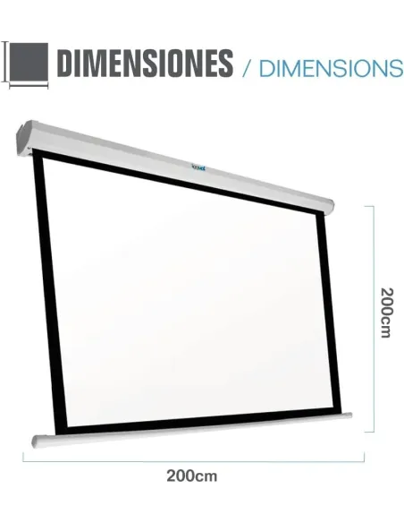 Iggual PSIES200 Pantalla de Proyeccion Eléctrica 111"