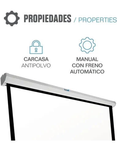 Iggual PSIMS180 Pantalla de Proyección Manual 100"