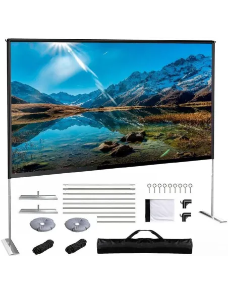 Iggual IGG317396 Pantalla de Proyección Exterior Manual 120"