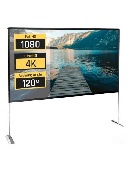 Iggual IGG317396 Pantalla de Proyección Exterior Manual 120"