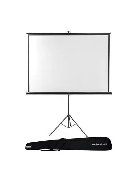 iggual PSITS200 Pantalla de Proyección con Trípode 200x200 + Bolsa
