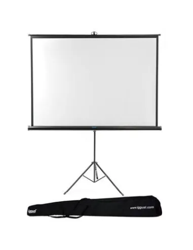 iggual PSITS180 Pantalla de Proyección con Trípode 180x180 + Bolsa