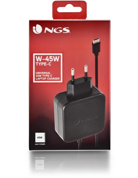 NGS Cargador Universal USB-C 45W Negro