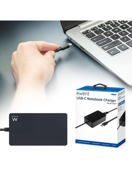 Ewent EW3981 Cargador para Portátil 45W Negro