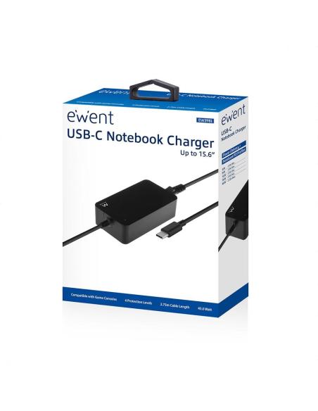 Ewent EW3981 Cargador para Portátil 45W Negro