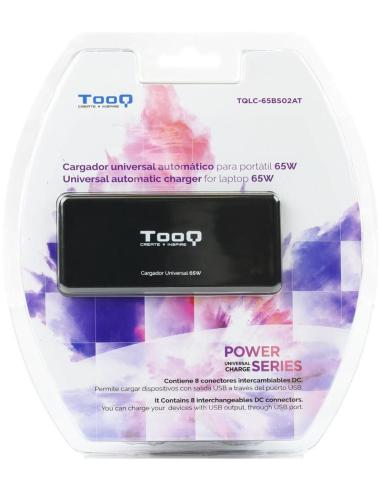 TooQ TQLC65BS02AT Cargador Universal para Portátil 65 W Negro