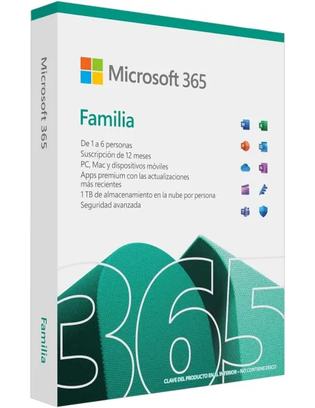 Microsoft 365 Familia 12 Meses 6 Usuario