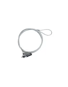 iggual IGG318928 Cable de Seguridad con Combinación para Portátiles 1.5m Plata-AAOAAC0173