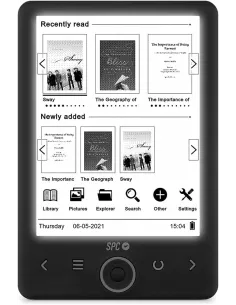 SPC Dickens Light 2 Libro Electrónico 6" 8GB Negro-MRELEE0108