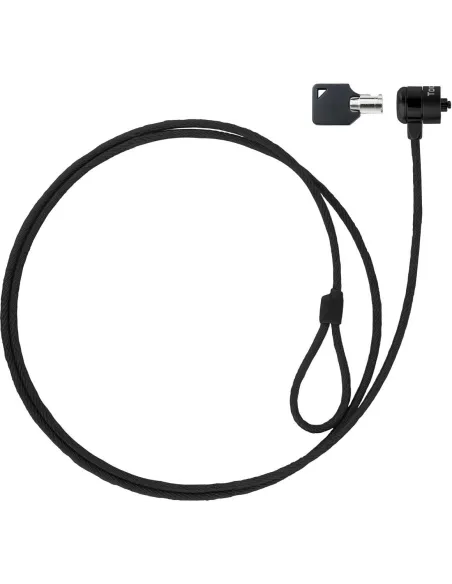 TooQ TQCLKC0025-G Cable de Seguridad con Llave para Portátiles 1.5m Negro