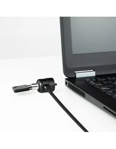 TooQ TQCLKC0025-G Cable de Seguridad con Llave para Portátiles 1.5m Negro