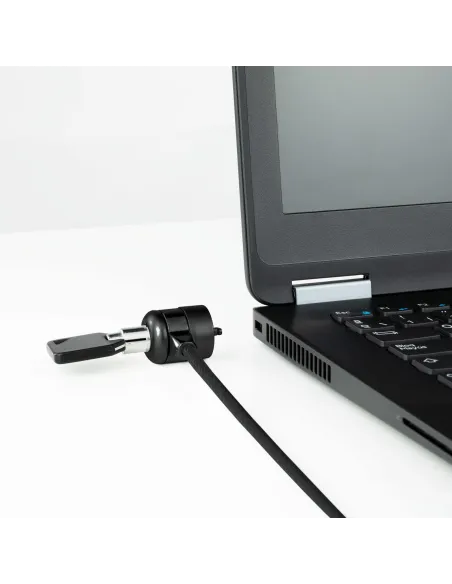 TooQ TQCLKC0025-G Cable de Seguridad con Llave para Portátiles 1.5m Negro