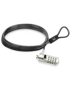 Ewent EW1243 Cable de Seguridad con Combinación para Portátiles 1.5m Negro-AAOAAC0140