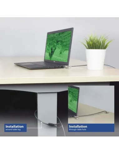 Ewent EW1243 Cable de Seguridad con Combinación para Portátiles 1.5m Negro